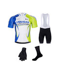 BONAVELO Mega set de ciclism - LIQUIGAS CANNONDALE - negru/verde/alb/albastru