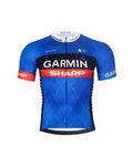 BONAVELO Tricoul și pantaloni scurți de ciclism - GARMIN SHARP - albastru/negru