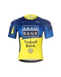 BONAVELO Tricoul și pantaloni scurți de ciclism - SAXO BANK TINKOFF - galben/albastru/negru