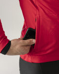 HOLOKOLO Jachetă termoizolantă de ciclism - 2in1 WINTER - roșu