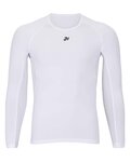 HOLOKOLO Tricou de ciclism cu mânecă lungă - WINTER BASE LAYER - alb