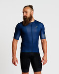HOLOKOLO Tricou de ciclism cu mânecă scurtă - VICTORIOUS GOLD - albastru