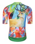 HOLOKOLO Tricoul și pantaloni scurți de ciclism - DEER - multicolor/verde