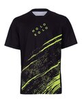 HOLOKOLO Tricou de ciclism cu mânecă scurtă - UNIVERSE MTB - negru/galben