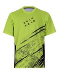 HOLOKOLO Tricou de ciclism cu mânecă scurtă - UNIVERSE MTB - galben/negru