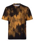 HOLOKOLO Tricou de ciclism cu mânecă scurtă - NIGHTFALL MTB - portocaliu/negru