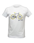 NU. BY HOLOKOLO Tricou de ciclism cu mânecă scurtă - LE TOUR LEMON - alb