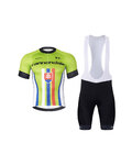 BONAVELO Tricoul și pantaloni scurți de ciclism - CANNONDALE SK - negru/verde