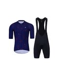 HOLOKOLO Tricoul și pantaloni scurți de ciclism - set - albastru/negru