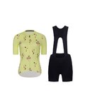 RIVANELLE Tricoul și pantaloni scurți de ciclism - METTLE LADY  - galben/negru