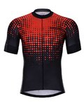 HOLOKOLO Tricou de ciclism cu mânecă scurtă - FROSTED - roșu/negru
