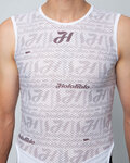 HOLOKOLO Tricou de ciclism fără mâneci - BREEZE - alb