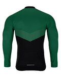 HOLOKOLO Tricou de ciclism cu mânecă lungă de vară - NEW NEUTRAL SUMMER - verde/negru