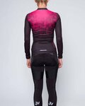 HOLOKOLO Tricou și pantaloni lungi de ciclism - FROSTED LADY SMR - negru/roz