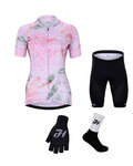 HOLOKOLO Mega set de ciclism - BLOSSOM LADY - roz/negru