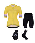 HOLOKOLO Mega set de ciclism - RAINBOW LADY - galben/negru