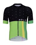 HOLOKOLO Tricou de ciclism cu mânecă scurtă - OPTIMISTIC ELITE - verde/negru