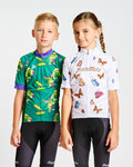 HOLOKOLO Tricou de ciclism cu mânecă scurtă - DINOSAURS KIDS - verde