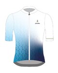 HOLOKOLO Tricou de ciclism cu mânecă scurtă - PEACE - alb/albastru