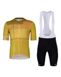 HOLOKOLO Tricoul și pantaloni scurți de ciclism - JOLLY ELITE - galben/negru