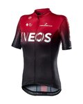 CASTELLI Tricou de ciclism cu mânecă scurtă - INEOS 2020 LADY - negru/roșu