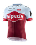 KATUSHA SPORTS Tricou de ciclism cu mânecă scurtă - KATUSHA ALPECIN 2018 - bordo/albastru deschis