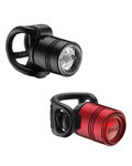 LEZYNE lumină - FEMTO DRIVE SET - roșu/negru