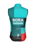 LE COL Vestă de ciclism - BORA HANSGROHE 2022 - roșu/negru/verde