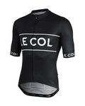 LE COL Tricou de ciclism cu mânecă scurtă - SPORT LOGO - negru/alb
