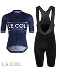 LE COL Tricoul și pantaloni scurți de ciclism - SPORT LOGO - albastru/negru