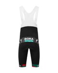 LE COL Pantaloni scurți de ciclism cu bretele - BORA HANSGROHE 2023 REPLICA SPORT - negru