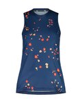 MALOJA Tricou de ciclism fără mâneci - TRECIMEM. LADY - albastru