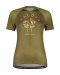 MALOJA Tricou de ciclism cu mânecă scurtă - GANESM. 1/2 LADY - verde