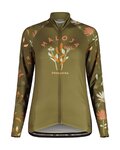 MALOJA Tricou de ciclism cu mânecă lungă de vară - GANESM. 1/1 LADY - verde