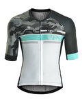 MONTON Tricou de ciclism cu mânecă scurtă - JAT III - alb/negru