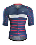 MONTON Tricou de ciclism cu mânecă scurtă - SUMMIT - roșu/albastru