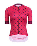 MONTON Tricou de ciclism cu mânecă scurtă - LADYBUG LADY - roșu/roz