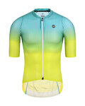 MONTON Tricou de ciclism cu mânecă scurtă - SPACE - galben/verde