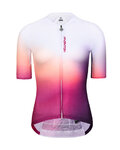 MONTON Tricou de ciclism cu mânecă scurtă - TWILIGHT LADY - alb/roșu