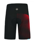 MONTON Pantaloni scurți de ciclism fără bretele - POW MTB - negru/roșu