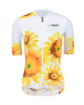MONTON Tricou de ciclism cu mânecă scurtă - SUNFLOWER LADY - alb/galben