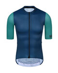 MONTON Tricoul și pantaloni scurți de ciclism - CHECHEN - negru/verde
