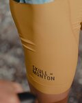MONTON Pantaloni scurți de ciclism cu bretele - SKULL - galben