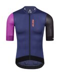MONTON Tricou de ciclism cu mânecă scurtă - TRAVELER EVO - albastru/mov/negru