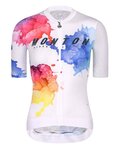 MONTON Tricou de ciclism cu mânecă scurtă - INKINWATER LADY - albastru/alb/galben/roșu