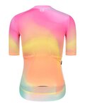 MONTON Tricou de ciclism cu mânecă scurtă - SKULL NORTHERNLIGHTS LADY - galben/roz