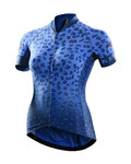 MONTON Tricou de ciclism cu mânecă scurtă - CHEETAH LADY - albastru