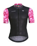 MONTON Tricou de ciclism cu mânecă scurtă - CAMO DISGUISER - roz/negru