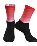 MONTON Șosete clasice de ciclism - SUNGLOW - negru/roșu