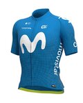 ALÉ Tricou de ciclism cu mânecă scurtă - MOVISTAR 2021 PR-R - albastru deschis